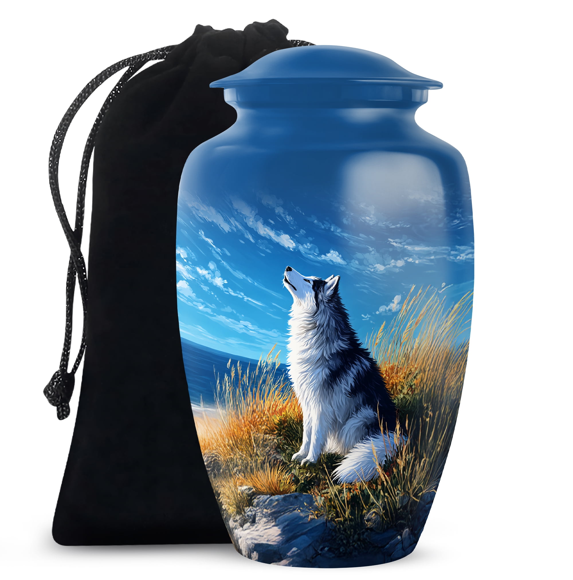 Dog Memorial Cremation Urn For Human Remain , Funeral Urn For Mom And ...