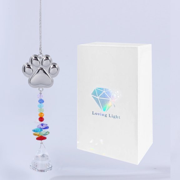 Dog Memorial Gifts for Loss of Dog, Pet Memorial K9 Crystal Suncatcher, Dog Memorial Gifts, Remembrance Bereavement Gifts for Loss of Dogs Cats