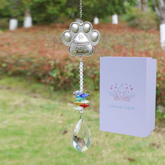 Dog Memorial Gifts for Loss of Dog, Pet Memorial K9 Crystal Suncatcher, Dog Memorial Gifts, Remembrance Bereavement Gifts for Loss of Dogs Cats