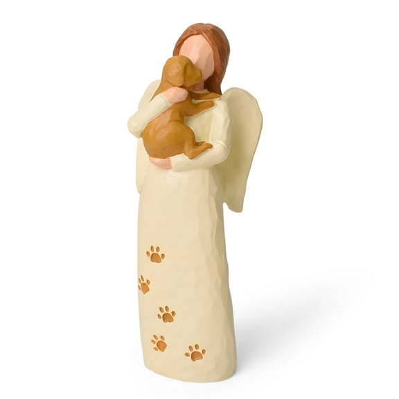 Lnrkai Dog Memorial Gifts for Loss of Dog, Pet Angel Figurines Family Friendship Gift for Women, Tabletop Resin Decor Ornament Craft Gift