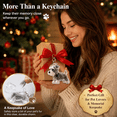 thumbnail image 1 of Dog Memorial Keychain with Portable Keepsake Capsule, Memorial Storage Pendant with Secure Key Ring, for Keys, Handbag, Travel Pouch, Display Box, Memory Collection, and Pet Remembrance, Style D, 1 of 9