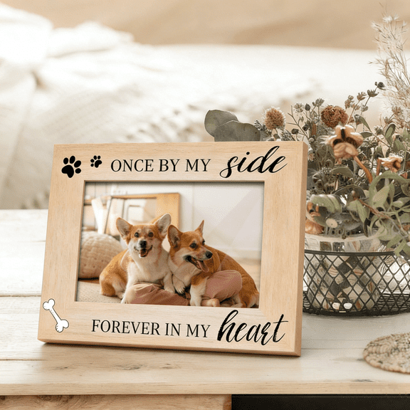 Dog Memorial Picture Frame - Pet Loss Gifts, Pet Bereavement Gifts, Dog Lover Dog Owner Gift Photo Frame for Wall and Tabletop Display