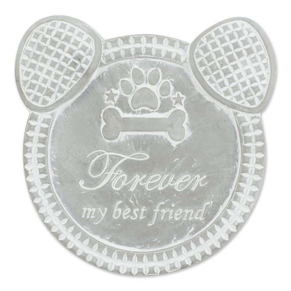 Zingz Home Forever My Dog Memorial Cement Stepping Stone Walkway Accent