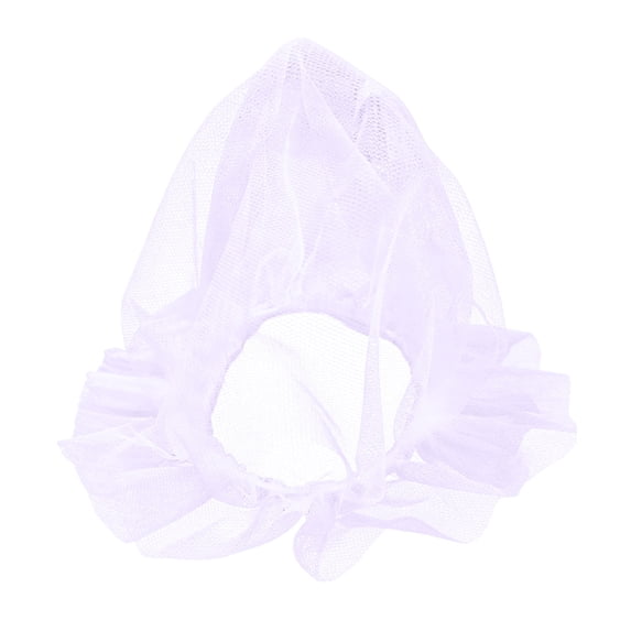 Dog Mesh Head Cover, Pet Face Mesh Muzzle, Anti Eating Pet Headgear for Small Medium Large Dogs and Cats ,Purple - 25x25cm