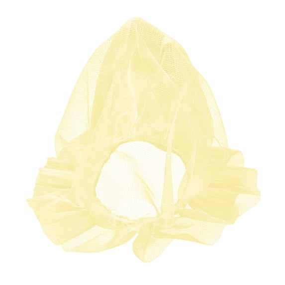 Dog Mesh Head Cover, Pet Face Mesh Muzzle, Anti Eating Pet Headgear for Small Medium Large Dogs and Cats ,Yellow - 25x25cm