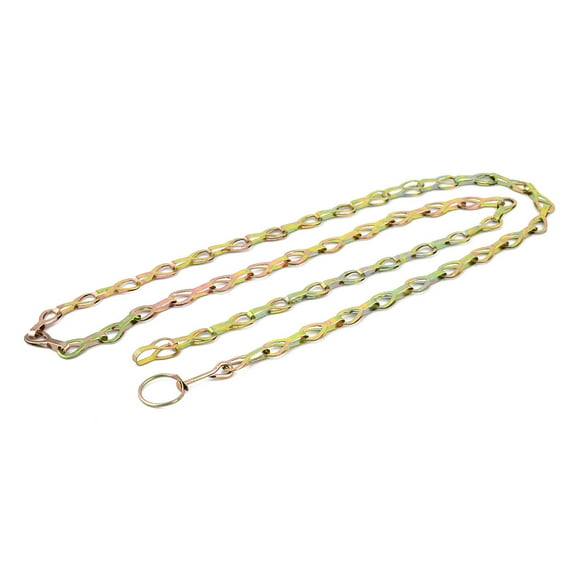 Dog Metal Melon Seeds Design Choke Chain Collar Brass Tone 1.37M Length