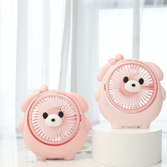Dog Mini Fan, USB Charging, 3 Adjustable Angles, Handheld & Desktop Fan, Household Bedhead Fan
