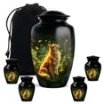 thumbnail image 1 of Dog Mini Funeral Urn For Human Ashes Adults Man And Woman, Green Mini Urn For Male And Female Set Of 4, 1 Large Memorial Urns For Mother, Black Cremation Urns For Adult Men, Combo 10&3 Inch, 1 of 7