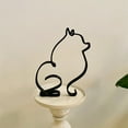 thumbnail image 1 of Dog Minimalist Art Sculpture,Metal Dog Wall Art Decor,Personalized Abstract Metal Line Crafts Creative Statue Pet Drawing Art Statue for Living Room, Home Office, Desktop Decoration(F), 1 of 2