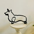 thumbnail image 1 of Dog Minimalist Art Sculpture,Metal Dog Wall Art Decor,Personalized Abstract Metal Line Crafts Creative Statue Pet Drawing Art Statue for Living Room, Home Office, Desktop Decoration(J), 1 of 2