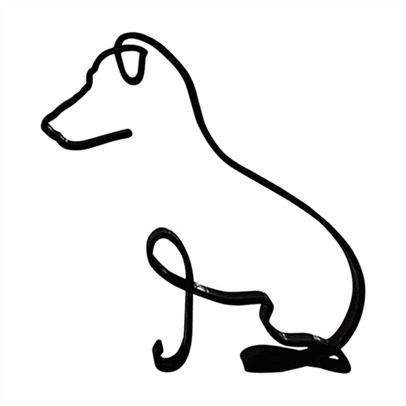 Dog Minimalist Art Sculpture,Personalized Metal Line Crafts- Statue for Living Room,Home ywm58