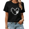 thumbnail image 1 of Dog Mom Best Dog Mom Ever Leopard Sunflower Graphic Tees Womans T shirt Shirts Black White S-5XL Tops, 1 of 4