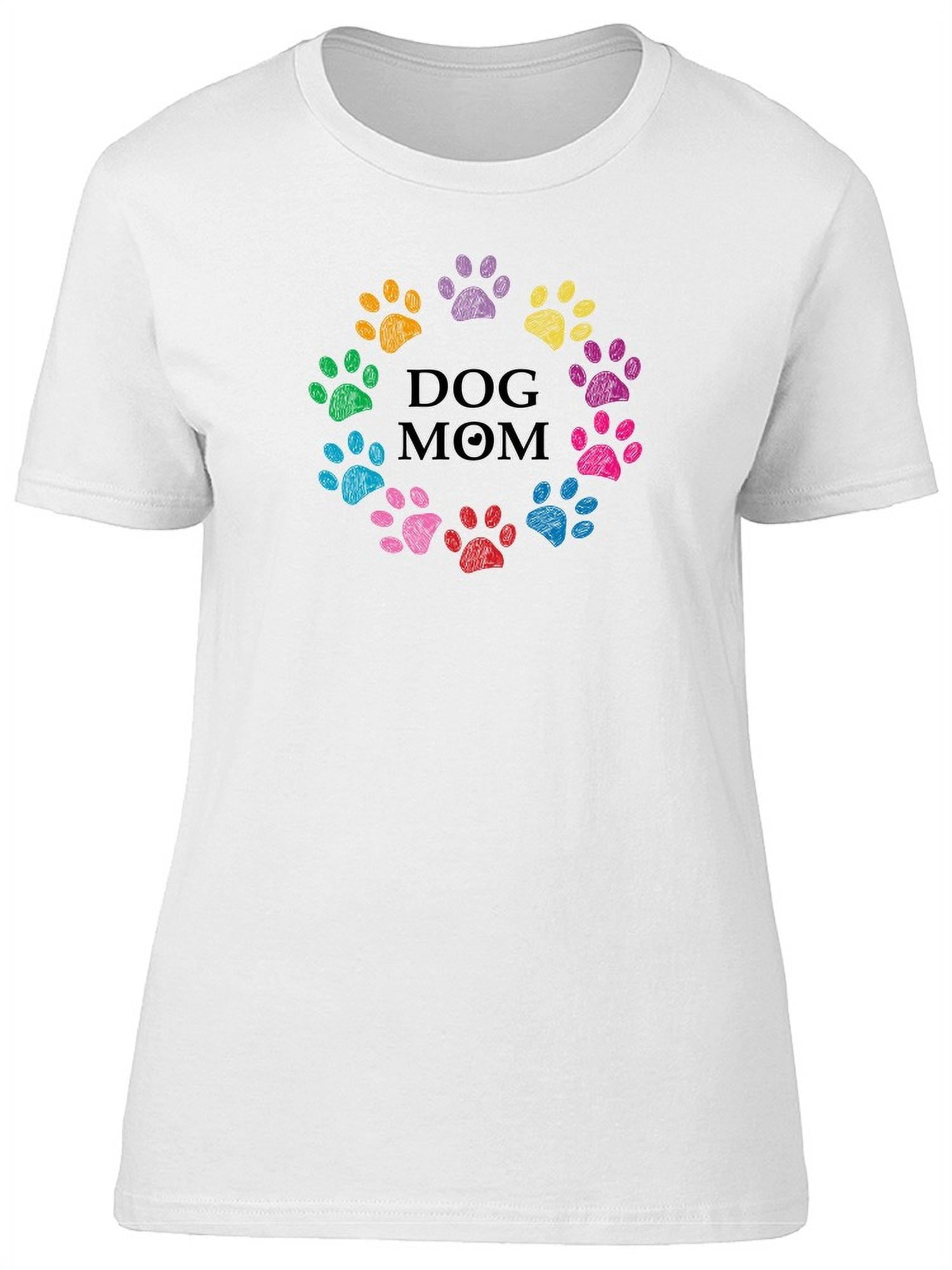 Girls White Best Dog Mom Printed T-Shirt With Flared Pants Sets