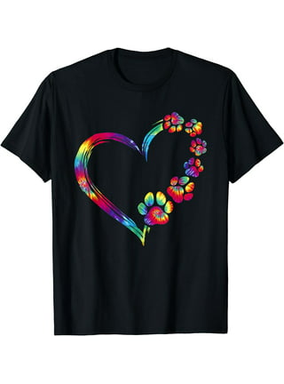 Monogrammed 'Tie Dye Coffee Heart' T-Shirt