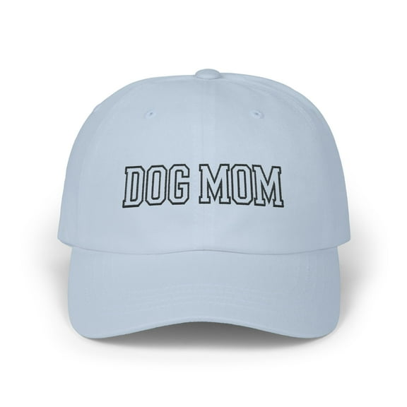 Dog Mom Embroidered Dad Cap - Classic Cotton Baseball Hat Adjustable Strap