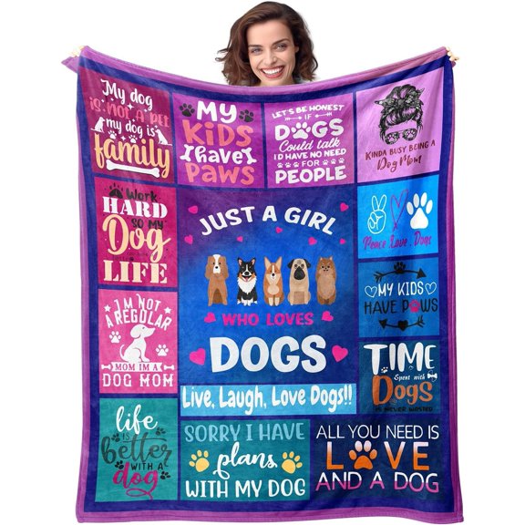 Dog Mom Gifts for Women Birthday Gift for Dog Mom World''s Best Dog Mom Ever Blanket Gifts for Dog Moms Dog Lovers for Women Gifts for Dog Lovers Fun Dog Mom Gift 50\u201dx60\u201d