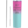 thumbnail image 1 of Dog Mom Gifts For Women Dog Themed Gifts For Dog Mom- 20oz White Best Dog Mom Ever Travel Tumbler - Christmas Birthday Presents For Dog Lovers Female Women Teen Girls Water Cup With Lip Straw, 1 of 6