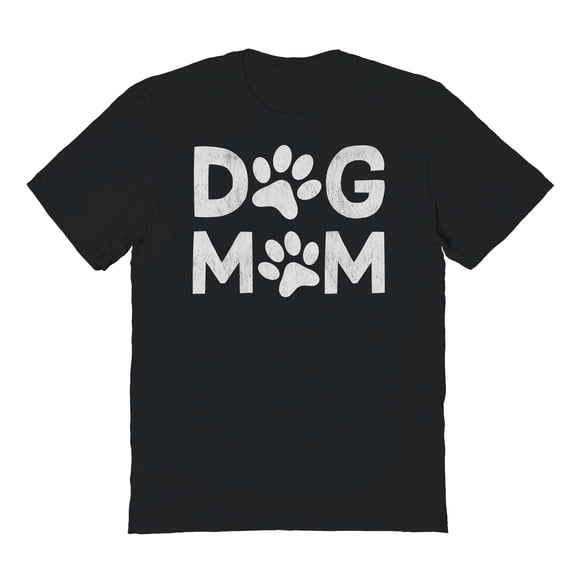 Dog Mom Humor Graphic Black Men's Cotton T-Shirt