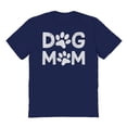 thumbnail image 1 of Dog Mom Humor Graphic Navy Men's Cotton T-Shirt, 1 of 1