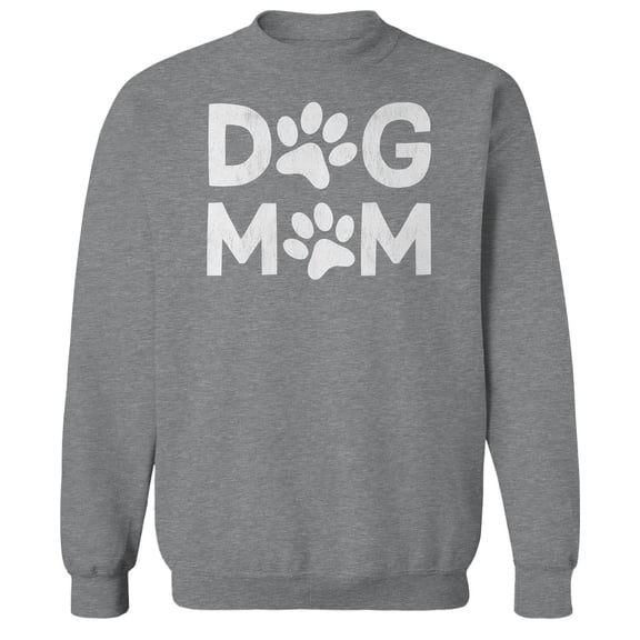 Dog Mom Humor Graphic Sport Grey Men's Crewneck Sweatshirt