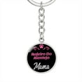thumbnail image 1 of Dog Mom Keyring Rafeiro Do Alentejo Mama Circle Keychain Stainless Steel or 18k Gold, 1 of 12
