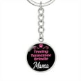 thumbnail image 1 of Dog Mom Keyring Treeing Tennessee Brindle Mama Circle Keychain Stainless Steel or 18k Gold, 1 of 12
