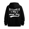 Dog Mom Love sweatshirt mens hoodies black Casual Solid Basic Hooded ...