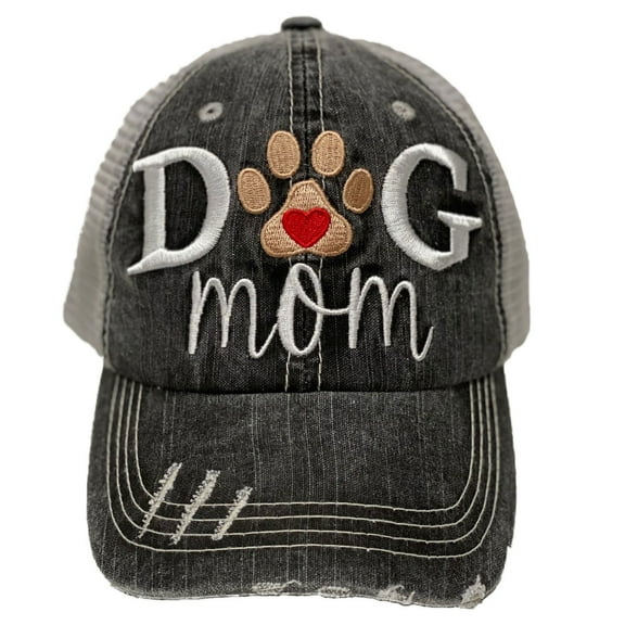 Dog Mom Paw Print Women's Baseball Hat