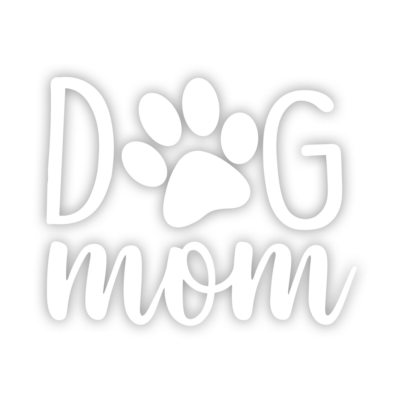 Dog Mom Sticker Decal Die Cut - Self Adhesive Vinyl - Weatherproof ...