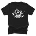thumbnail image 1 of Dog Mom Streetwear Adult Mom Life Woman's Black T-Shirt Mother’s Day Dog Lover Gift. Dog Mama, 1 of 5