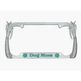 thumbnail image 1 of Dog Mom Style Palm Tree Metal License Plate Frame Personalized/Car Accessories Car Tag Holder Cover (Chrome/Turquoise), 1 of 2