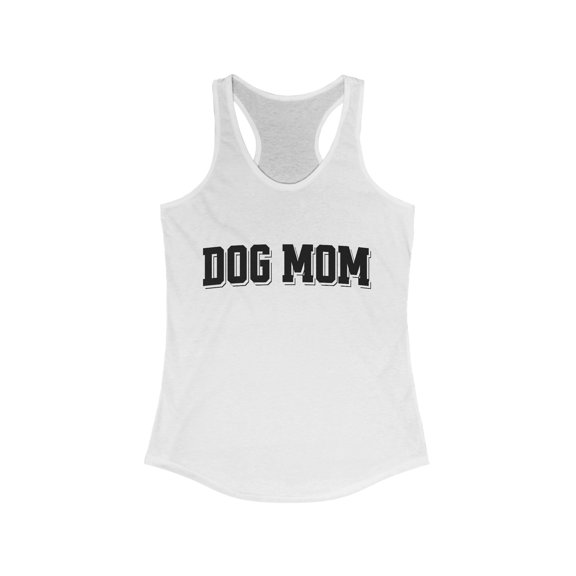 Dog Mom Tank, Dog Mom Racerback Tank, Cute Dog Workout Tank Top