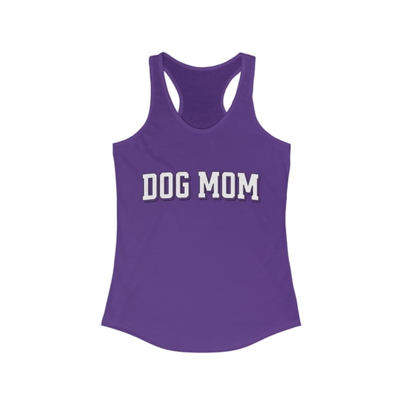 Dog Mom Tank, Dog Mom Racerback Tank, Cute Dog Workout Tank Top