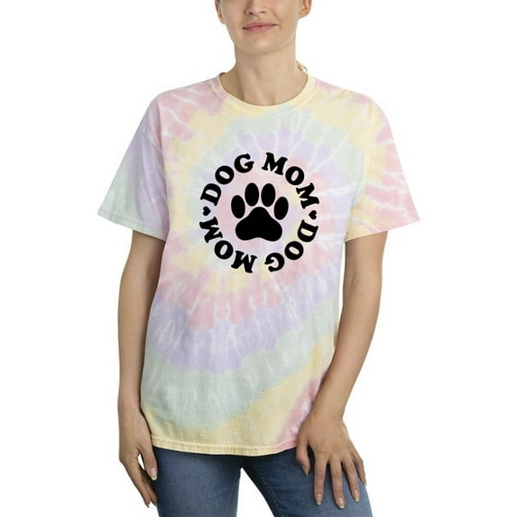Dog Mom Tie Dye Spiral Women -Smartprints Designs, Female Large