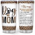 thumbnail image 1 of Dog Mom Tumbler 20oz Dog Lovers Gifts For Women Stainless Steel Insulated Tumblers Coffee Travel Mug Cup with Lid Mothers Day Birthday Stuff Gift For Dogs Owner Fur Mom Mama, 1 of 7