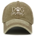 thumbnail image 1 of Dog Mom Vintage Washed Baseball Cap Hat Mens Womens Unisex Paw, 1 of 1