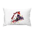 Dog Mom Western Christmas Santa Hat Dog Lumbar Throw Pillow Covers