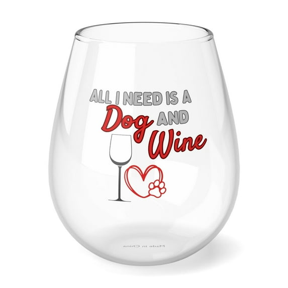 Dog Mom Wine Glass, 11.75oz