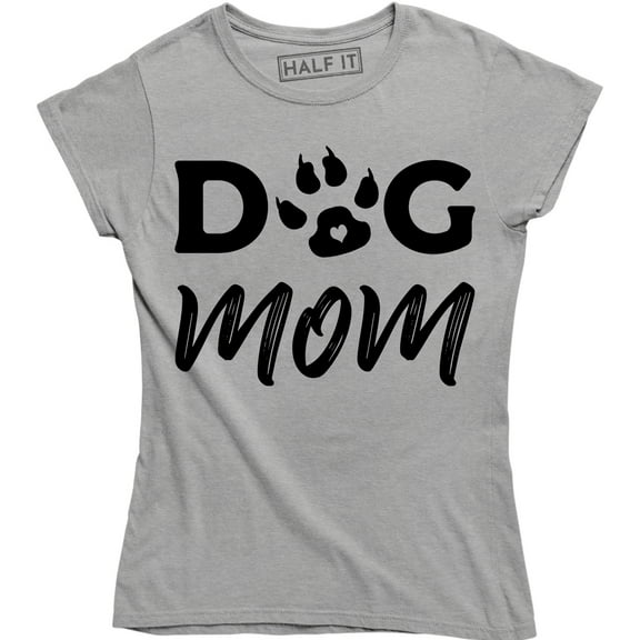 Dog Mom With Pet Footstep For Dog Lovers Women's Gift T-Shirt