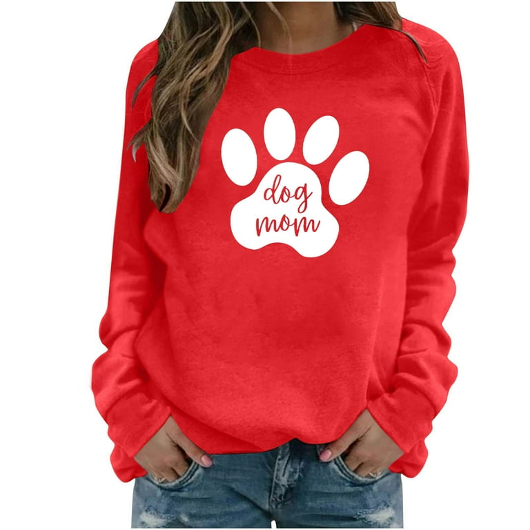 Paw top print sweatshirts