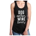 thumbnail image 1 of Dog Mother Wine Lover Racerback Tank, 1 of 2