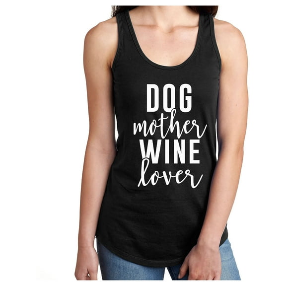 Dog Mother Wine Lover Racerback Tank