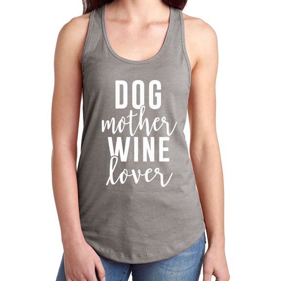 Dog Mother Wine Lover Racerback Tank