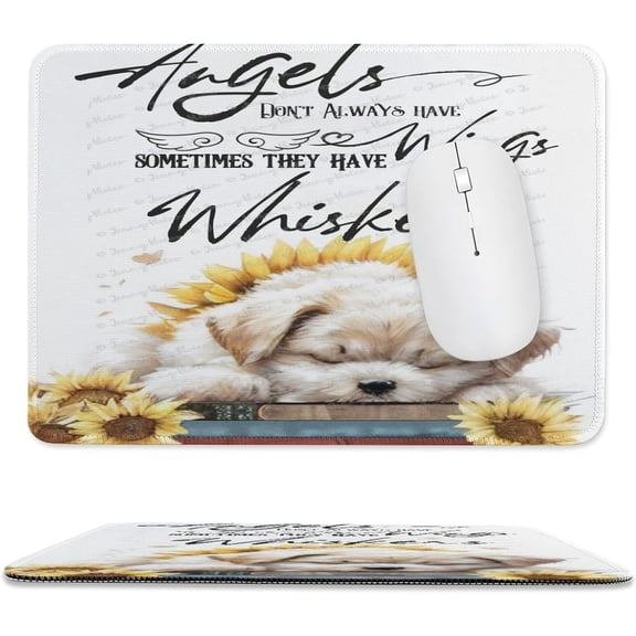 Dog Mouse Pad, Square Anti-Slip Rubber Mouse Pad for Gaming Office Laptop Computer PC, Cute Custom Pattern, Dog Lovers Gift, Gifts for Women & Men, Gift for Christmas 8x10 Inch