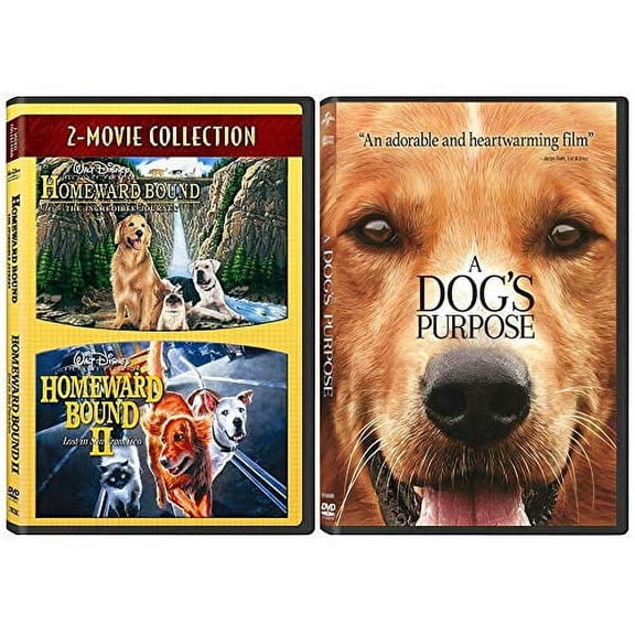 Dog Movie Triple Feature Collection: Homeward Bound 1-2 + A Dog's Purpose