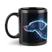 Dog Mug, Labrador Retriever Coffee Mug, Gifts for Women Men, Dog Lovers Gift, 11Oz Black Coffee Cup