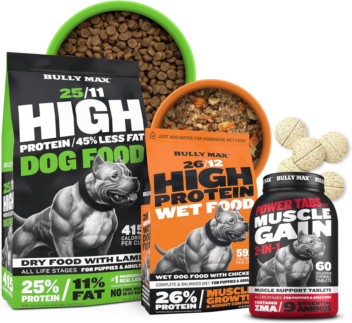 View of Dog Muscle Builder Bundle - High Protein & Low Fat Lamb Dry Dog Food ...