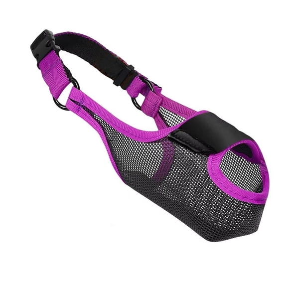 Dog Muzzle Adjustable Strap Comfortable Mesh Pet Mask Barking And Chewing Prevent Biting Dog Mouthpiece