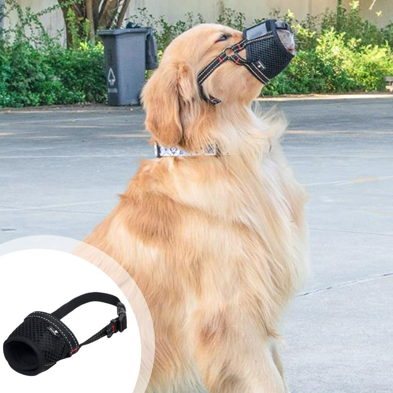 Leodye Dog Muzzle Against Barking Dog Mouthguard Dog Masks Chew and Prevention Avoid Eating Indiscriminately No Restrictions On Water Consumpt Dog Muzzle