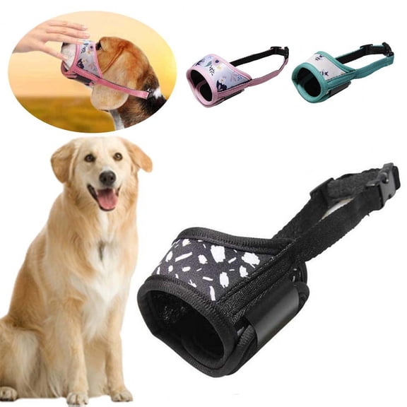 Dog Muzzle, Anti-Bite Anti-Barking Dog Muzzle, Adjustable Dog Mask Pet Supplies